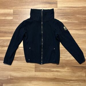 Lauren Ralph Lauren Black Zip-Up Sweater